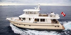 Retired Sailor III on display - Yachts Miami Beach (Collins Ave.)