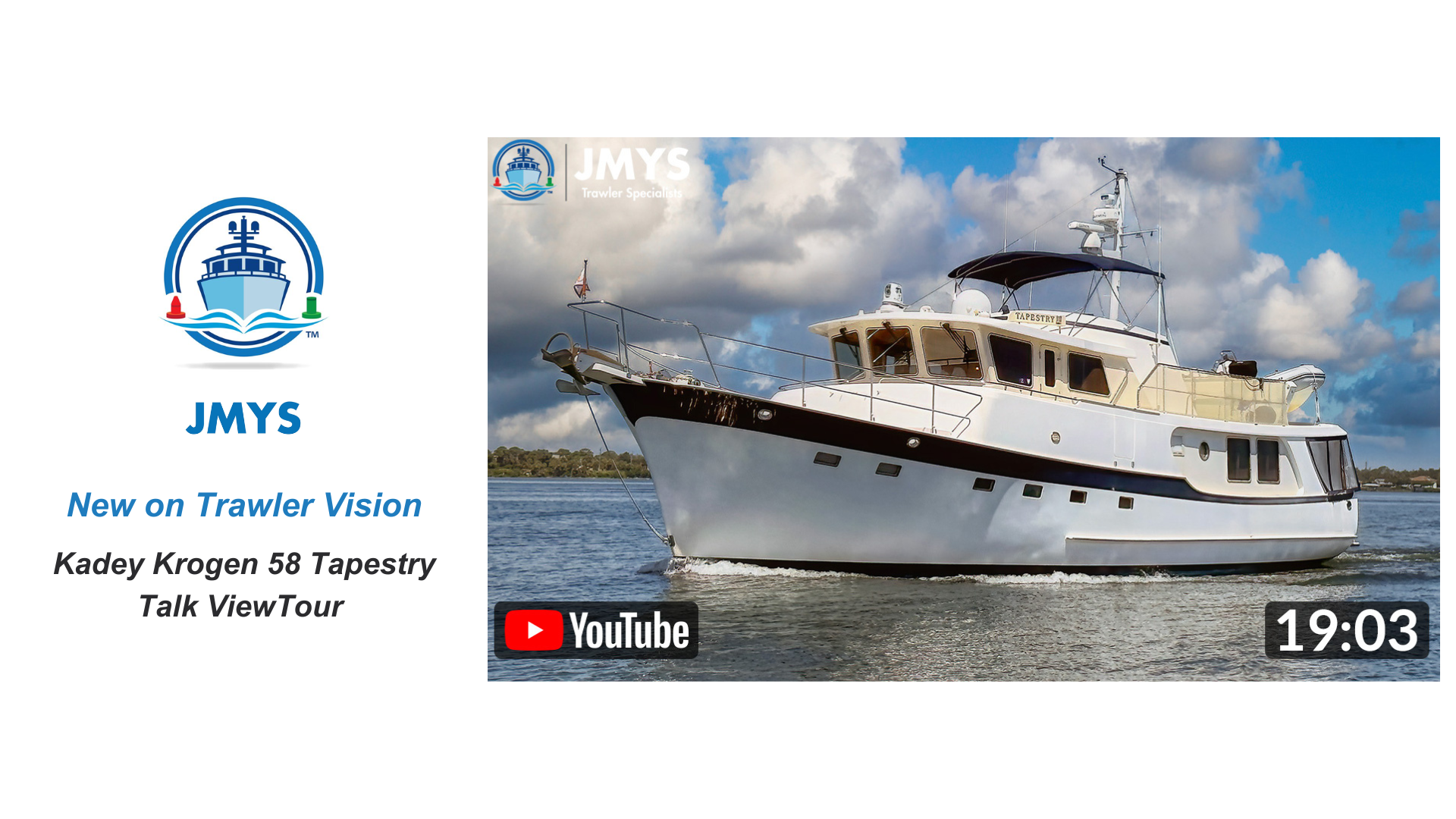 New on Trawler Vision: Kadey Krogen 58 Talk View Tour