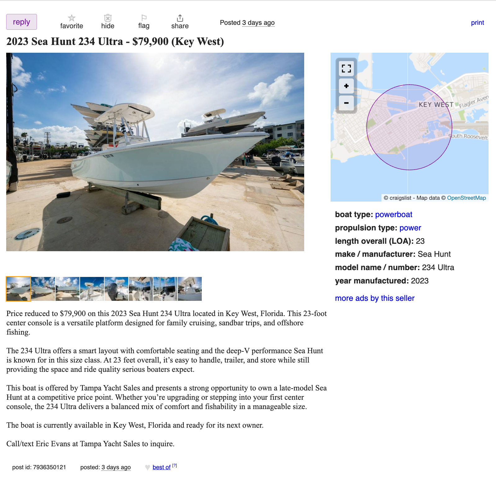 Full listing — photos, specs, price & contact