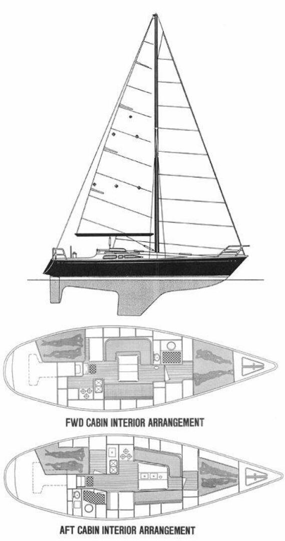 1986 Ta Chiao CT-38 AFT CABIN