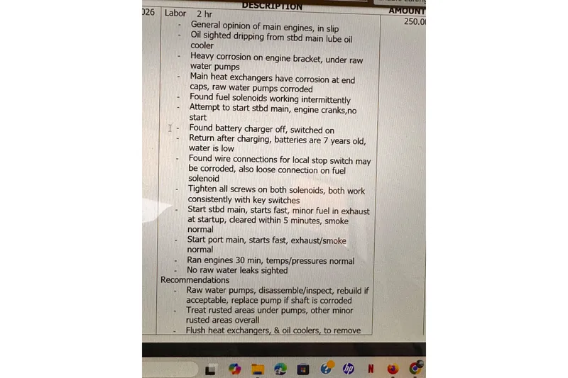MECHANIC'S OBSERVATIONS AND RECOMENDATIONS 6-26 PG1