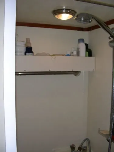 Shower door open