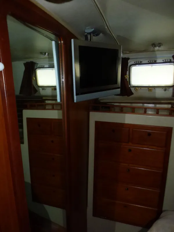 Flat Screen T.V. in Master Stateroom