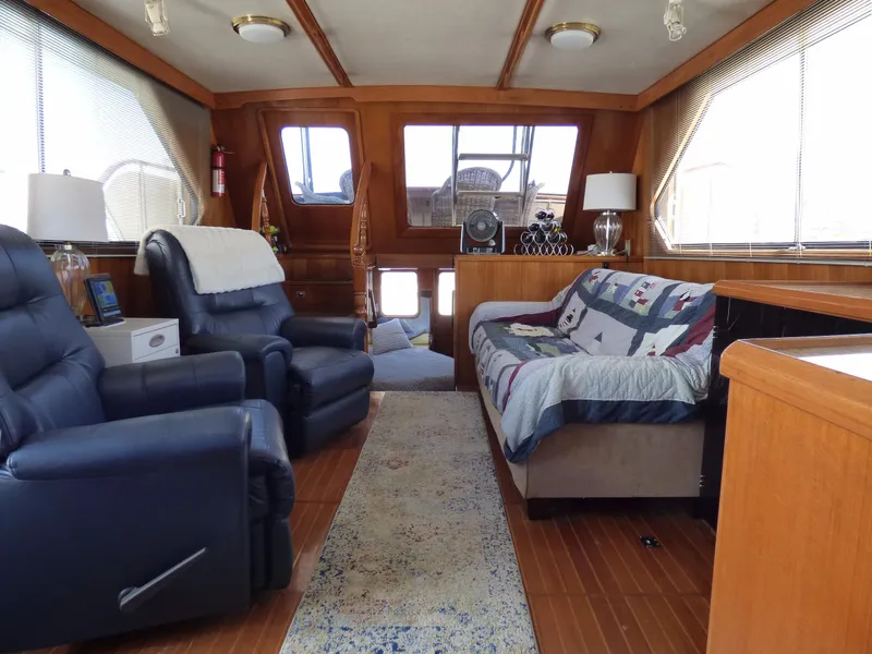 Main salon looking aft