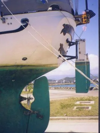 rudder/wind vane