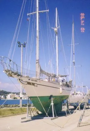 in dry dock