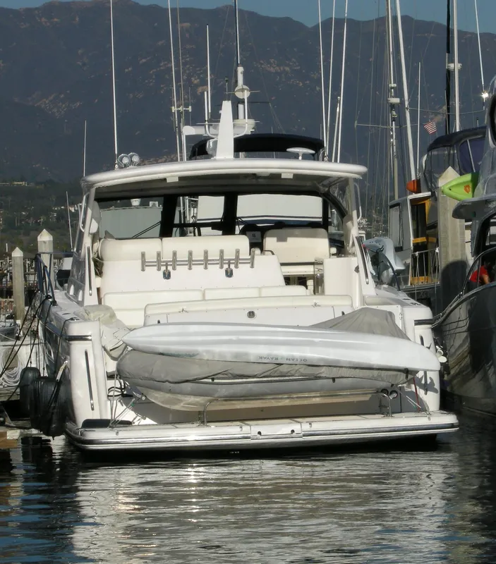 stern in slip