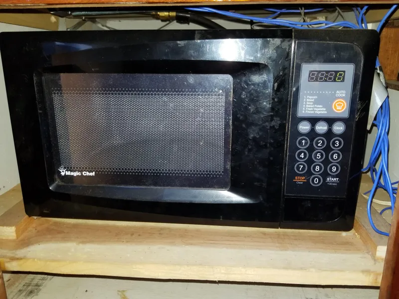 Microwave Oven in Galley
