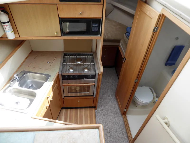 Looking to galley