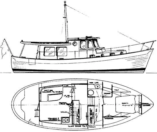 2002 Willard Marine 40 PilothouseTrawler