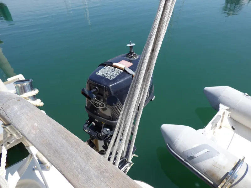 Dinghy and outboard