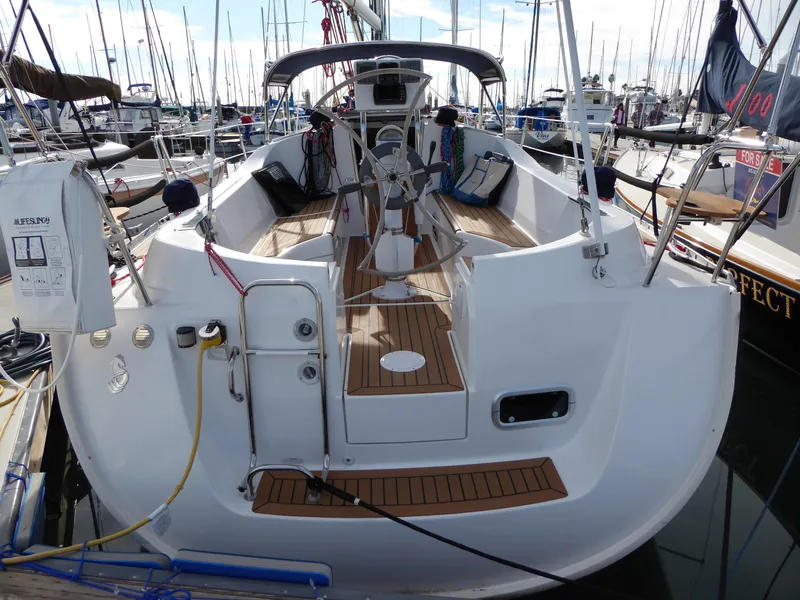 Stern, New Lewmar folding wheel