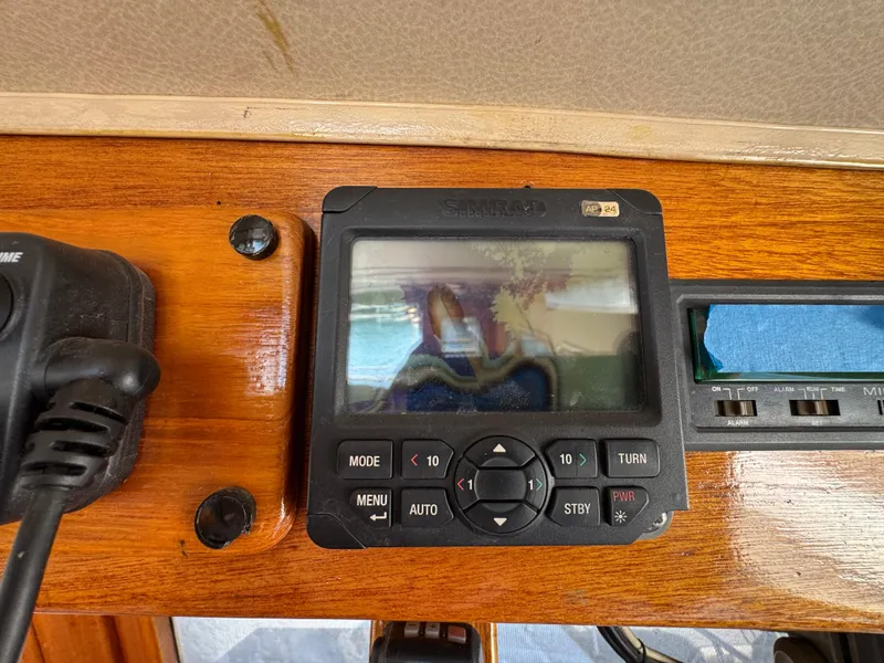 1979 Californian LRC Sedan Bridge dashboard with navigation controls and display screen.