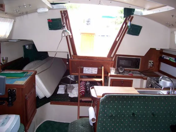 Looking aft