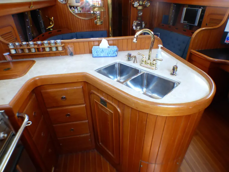 Galley with double SS sink
