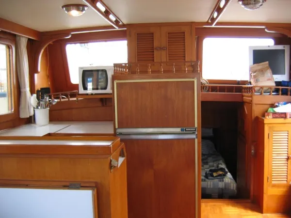 Looking aft, toward galley