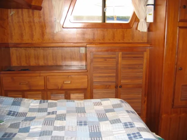 Master stateroom, port locker