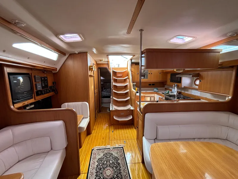 Looking aft from forward