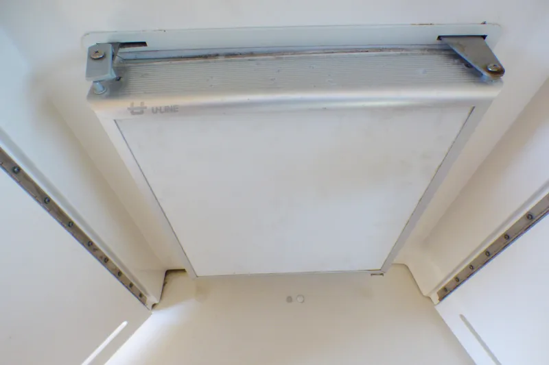U-Line refrigerator in 2002 Sea Ray 340 Sundancer boat interior.