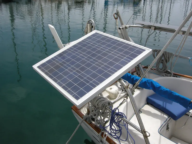 One of Two Solar Panels