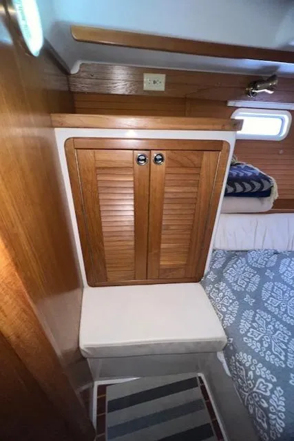 Starboard aft Cabin Cedar Lined Hanging Locker