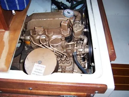 Engine under Dinette seat