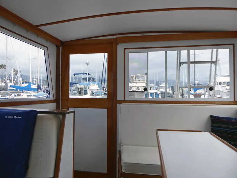 Looking aft