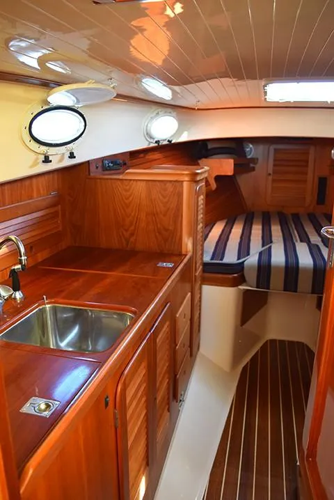 Interior to port