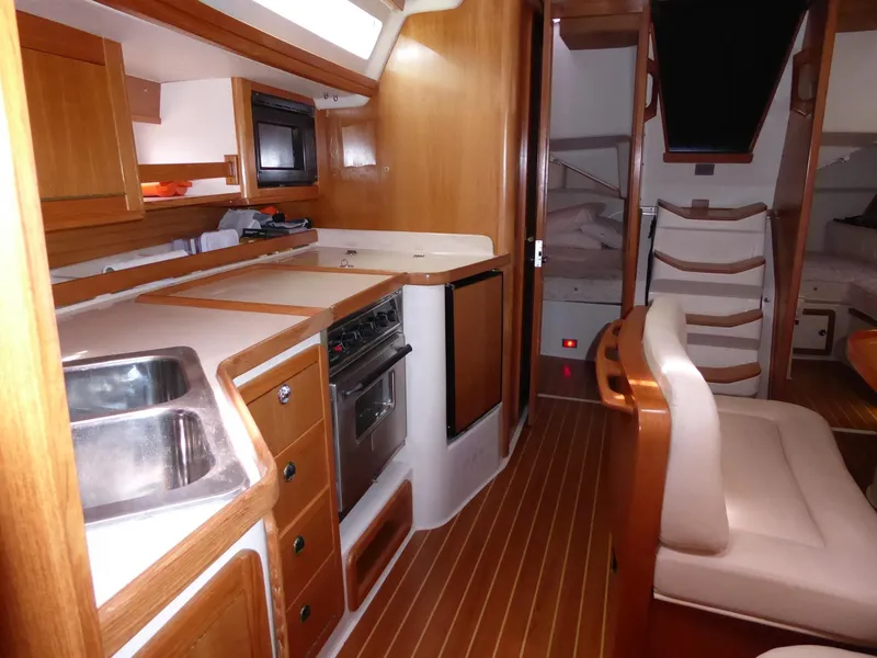 Looking aft