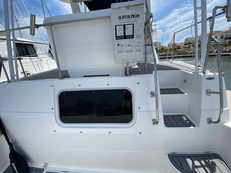 Aft cabin window