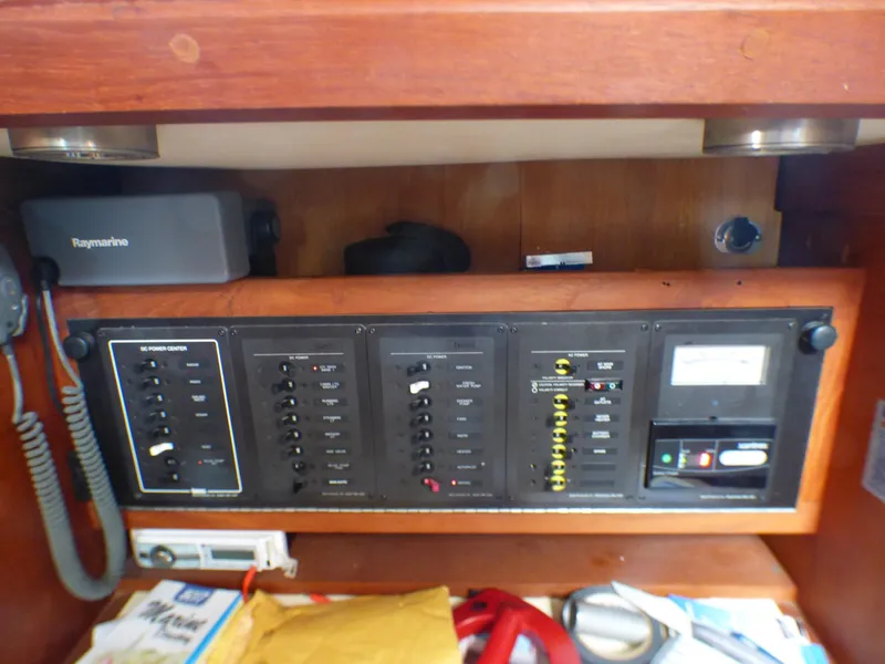 Main AC & DC Breaker Panel at Navigation Station