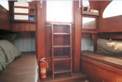 Looking aft to cockpit