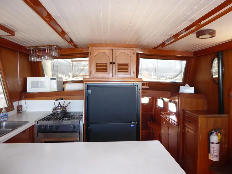 Looking to galley