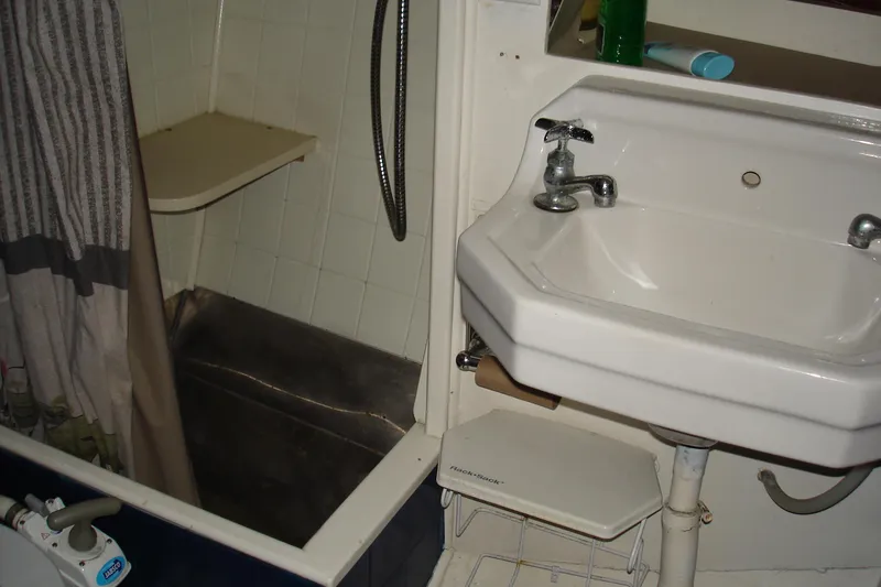 Shower and sink