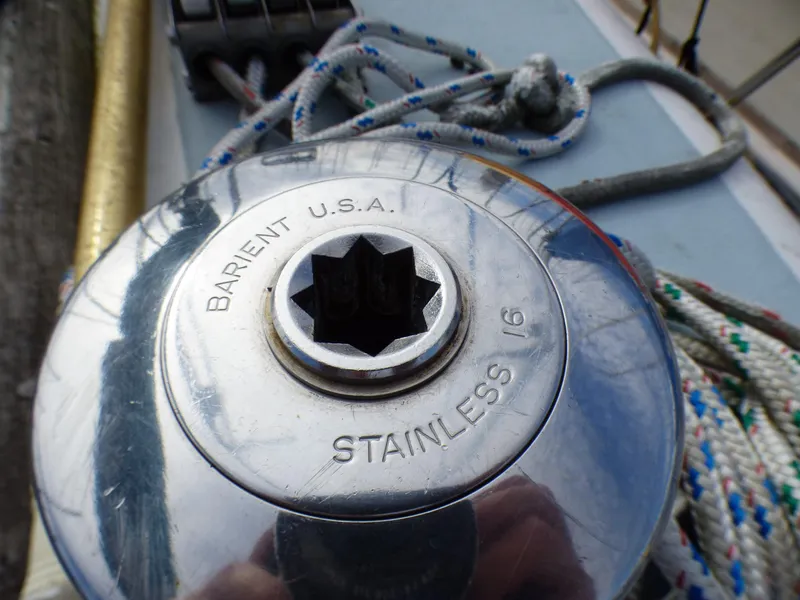 Barient Stainless #16 Winch, Starboard Cabin Top