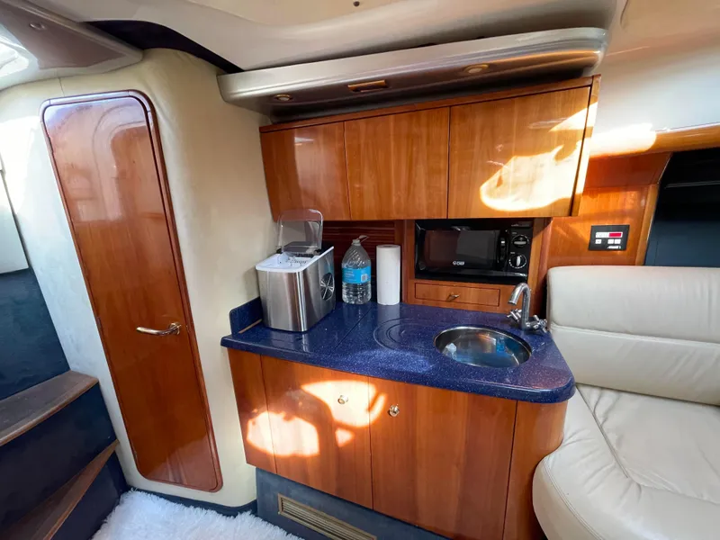 Interior of 2004 Cranchi Endurance 41 yacht featuring modern kitchenette.