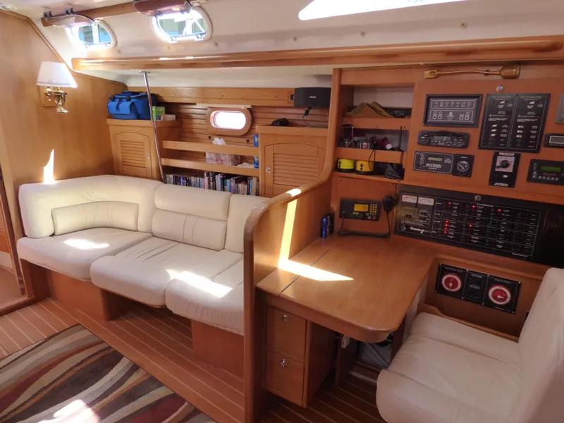 Settee and Nav Station