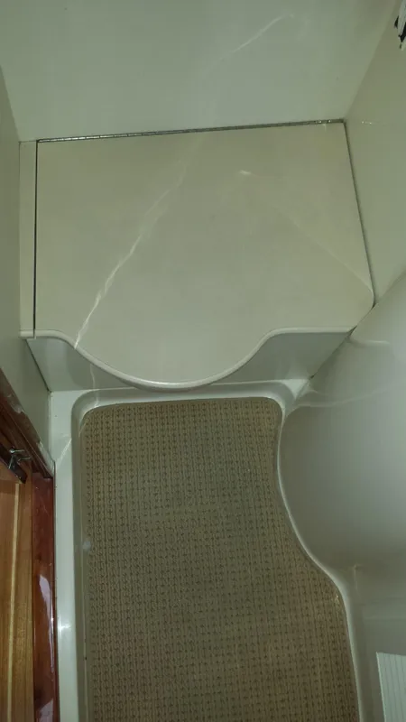 Toilet Cover in the Down Position
