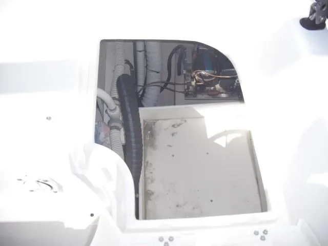 Transom cockpit storage