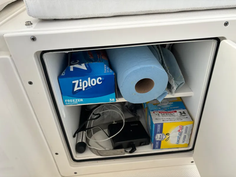 Interior mini-kitchen storage