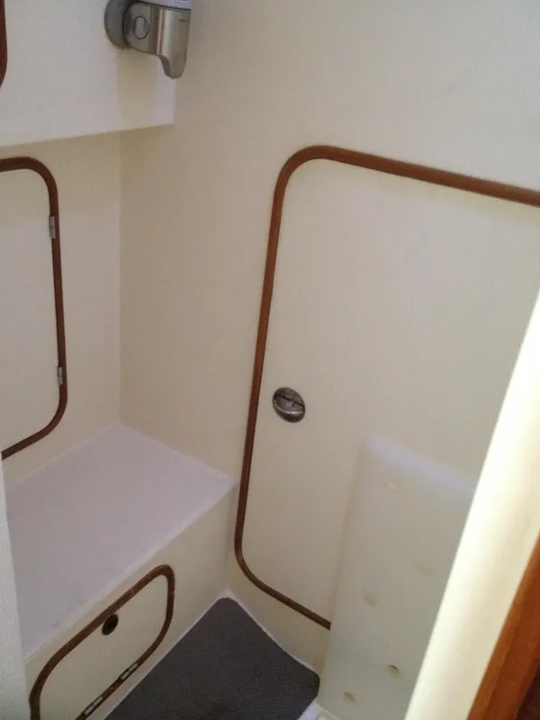 Owner's shower & engine access door