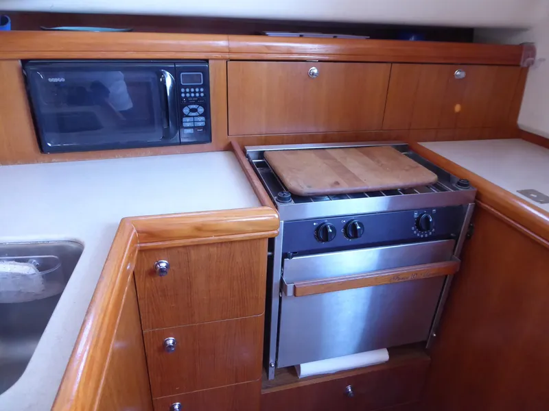 Microwave and Stove