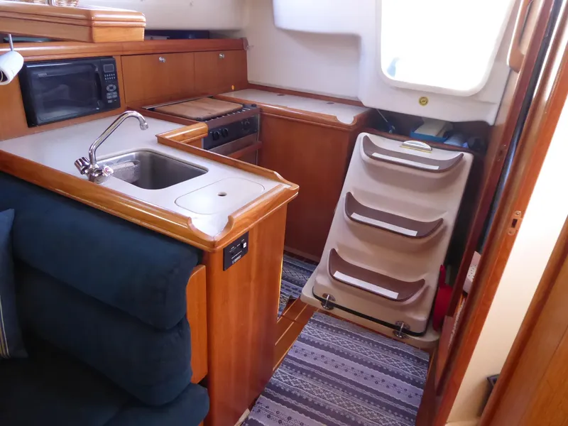 Aft to galley