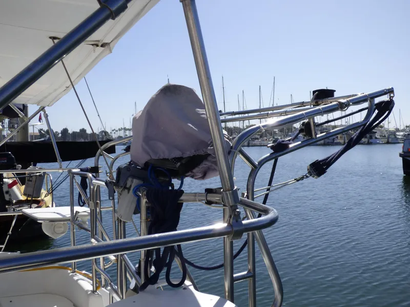 Davits and Outboard