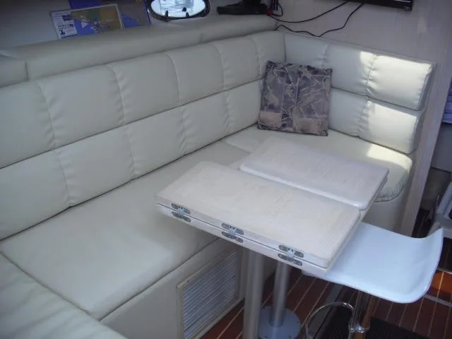 Dinette table converts to a double bed