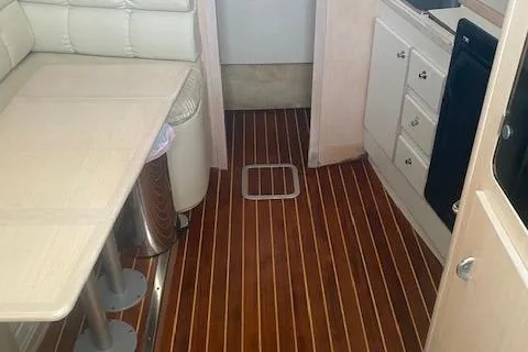Interior freshly varnished floors