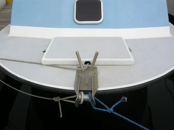 Bow roller and anchor locker