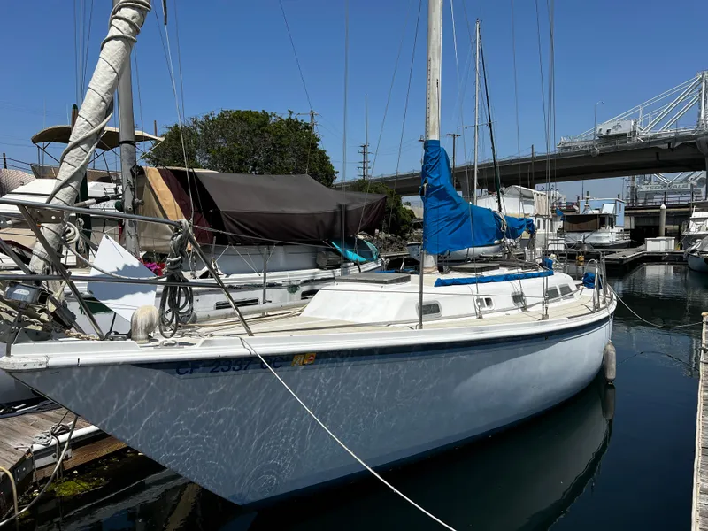 1978 Ericson 35 Sloop sailboat docked in a marina.