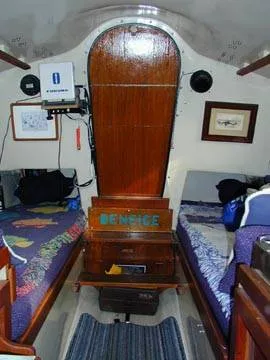 Facing aft