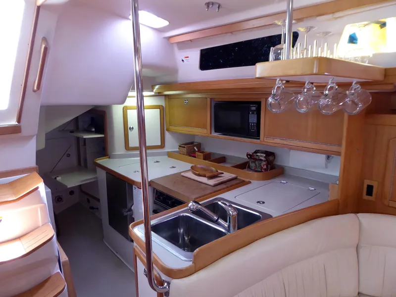 Looking to galley